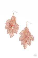 Load image into Gallery viewer, Paparazzi's Limitlessly Leafy - Copper earrings

