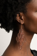 Load image into Gallery viewer, Paparazzi's Limitlessly Leafy - Copper earrings
