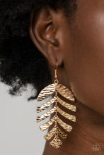 Load image into Gallery viewer, Paparazzi's Palm Lagoon - Gold earrings
