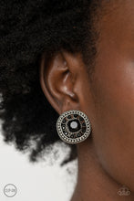 Load image into Gallery viewer, Paparazzi's Dazzling Definition - Black Clip-On earrings
