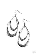 Load image into Gallery viewer, Paparazzi's Beyond Your GLEAMS - Black earrings
