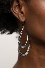 Load image into Gallery viewer, Paparazzi's Beyond Your GLEAMS - Black earrings
