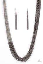 Load image into Gallery viewer, Paparazzi's Metallic Merger - Black necklace
