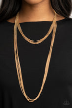 Load image into Gallery viewer, Paparazzi's Save Your TEIRS - Gold necklace
