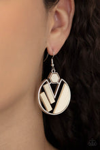 Load image into Gallery viewer, Paparazzi's Petrified Posh - White Wood earrings
