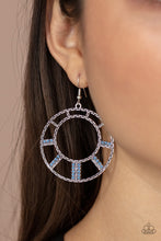 Load image into Gallery viewer, Paparazzi's Fleek Fortress - Blue hoop earrings
