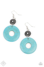 Load image into Gallery viewer, Paparazzi's Earthy Epicenter - Blue hoop earrings
