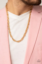 Load image into Gallery viewer, Paparazzi's Extra Entrepreneur - Men Gold necklace
