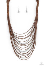 Load image into Gallery viewer, Paparazzi's Nice CORD-ination - Brown Urban necklace
