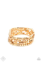 Load image into Gallery viewer, Paparazzi's Metro Materials - Gold bracelet (Fashion Fix)
