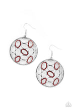 Load image into Gallery viewer, Paparazzi's Watch OVAL Me - Red earrings
