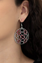 Load image into Gallery viewer, Paparazzi's Watch OVAL Me - Red earrings
