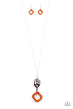 Load image into Gallery viewer, Paparazzi's Top Of The WOOD Chain - Orange necklace
