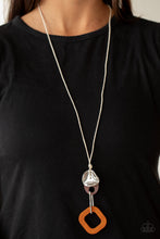 Load image into Gallery viewer, Paparazzi's Top Of The WOOD Chain - Orange necklace
