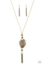 Load image into Gallery viewer, Paparazzi's Palm Prom - Brass necklace
