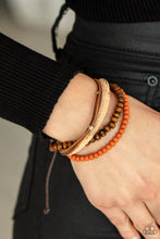 Load image into Gallery viewer, Paparazzi's STACK To Basics - Orange Urban bracelet
