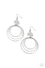 Load image into Gallery viewer, Paparazzi's Universal Rehearsal - Silver hoop earrings
