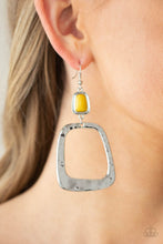 Load image into Gallery viewer, Paparazzi's Material Girl Mod - Yellow Hoop earrings
