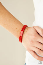 Load image into Gallery viewer, Paparazzi's Material Move - Red bracelet
