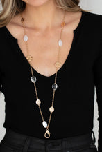 Load image into Gallery viewer, Paparazzi's Glossy Glamorous - White necklace - lanyard
