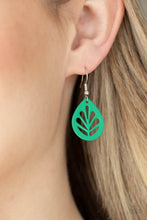 Load image into Gallery viewer, Paparazzi's LEAF Yourself Wide Open - Green earrings
