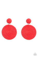 Load image into Gallery viewer, Paparazzi's Circulate the Room - Red earrings
