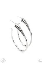Load image into Gallery viewer, Paparazzi's Fully Loaded - Silver hoop earrings (Fashion Fix)
