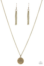 Load image into Gallery viewer, Paparazzi's The Cool Mom - Brass necklace
