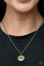 Load image into Gallery viewer, Paparazzi's The Cool Mom - Brass necklace

