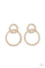 Load image into Gallery viewer, Paparazzi's Intensely Icy - Gold earrings
