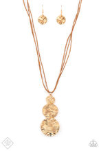 Load image into Gallery viewer, Paparazzi's Circulating Shimmer - Gold Urban necklace
