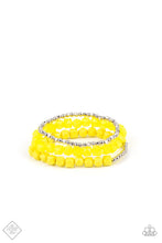 Load image into Gallery viewer, Paparazzi's Vacay Vagabond - Yellow bracelet (Fashion Fix)
