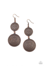 Load image into Gallery viewer, Paparazzi's Road Trip Paradise - Copper earrings

