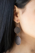 Load image into Gallery viewer, Paparazzi's Road Trip Paradise - Copper earrings
