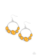 Load image into Gallery viewer, Paparazzi's Beautifully Bubblicious - Orange hoop earrings
