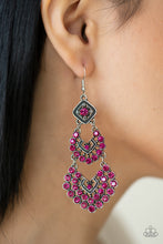 Load image into Gallery viewer, Paparazzi's All for the Glam - Pink earrings
