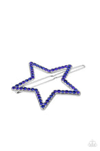 Load image into Gallery viewer, Paparazzi's Stellar Standout - Blue Hair Barrette

