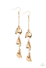 Load image into Gallery viewer, Paparazzi's Arrival CHIME - Gold earrings
