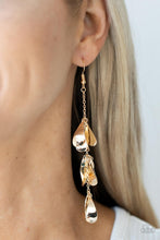 Load image into Gallery viewer, Paparazzi's Arrival CHIME - Gold earrings
