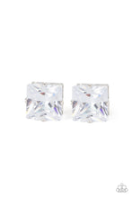 Load image into Gallery viewer, Paparazzi's Time Square Timeless - White post earrings
