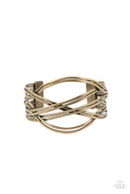 Load image into Gallery viewer, Paparazzi's Hautely Hammered - Brass bracelet
