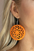 Load image into Gallery viewer, Paparazzi's Ocean Canopy - Orange Wood earrings
