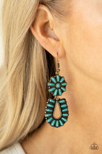 Load image into Gallery viewer, Paparazzi's Badlands Eden - Brass earrings
