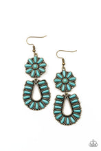 Load image into Gallery viewer, Paparazzi's Badlands Eden - Brass earrings

