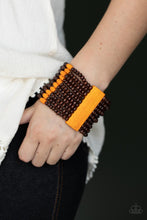 Load image into Gallery viewer, Paparazzi's Tropical Trendsetter - Orange Wood bracelet
