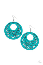 Load image into Gallery viewer, Paparazzi's Tropical Reef - Blue Wood earrings
