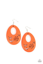 Load image into Gallery viewer, Paparazzi's Home TWEET Home - Orange Wood earrings
