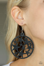 Load image into Gallery viewer, Paparazzi's Cosmic Paradise - Black Wood earrings
