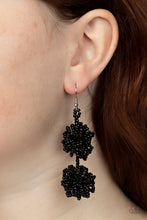 Load image into Gallery viewer, Paparazzi's Celestial Collision - Black Seed Beads earrings
