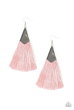 Load image into Gallery viewer, Paparazzi's In Full PLUMES - Pink earrings
